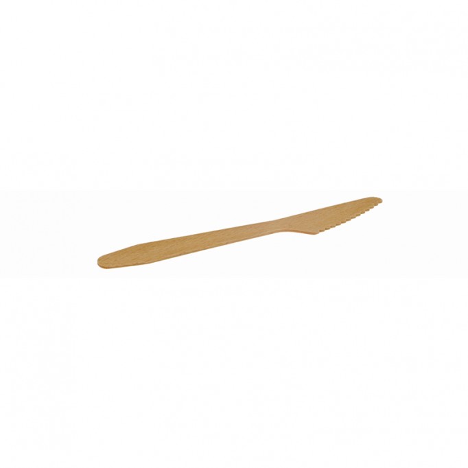 Jednorazový drevený nôž 16,5cm, 100ks 5554